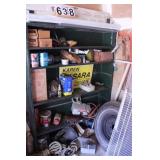 Corner Shelf of Parts and Fluids