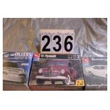3 Car Model Kits  ~ 41 Plymouth