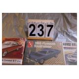 3 Car Model Kits  ~ 67 Dodge Charger