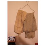 2 Pair of Pants ~ One Leather