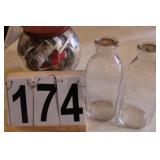 2 C.D.S. Dairy Bottles Cookie Jar