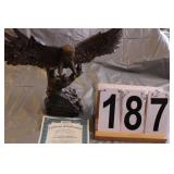 Bronze Eagle Table Top ~ Statue Bradford Exchange