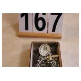 Box with Old Crucifix ~ German Silver Compact