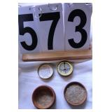 Pocket Compass with Wooden Case