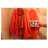 2 Orange Hunting Coats ~ 1 Hunting Shirt