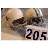 2 Vintage Football Helmets