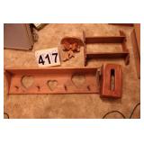 2 Wooden Shelves ~ Tissue Box