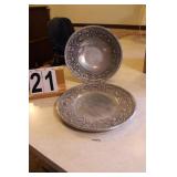 Wilton Company Pewter Bowl and Plate