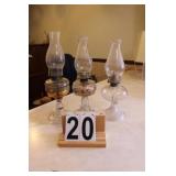 3 Oil Lamps