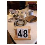 Aluminum Nut Set ~ Pottery Plates