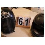 2 Motorcycle Helmets