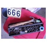 Tray with Sockets and Hammer