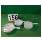 3 Pieces Corning Ware - 2 Pyrex Dishes