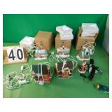 5 Avon Christmas Village Reindeer Lodge ~ Church