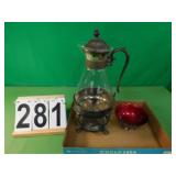 Carafe - Silver Plate Bowl