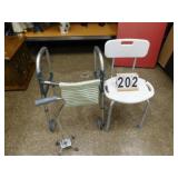 Walker - Shower Chair - 4 Footed Cane