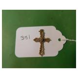 14K Gold Cross With Diamond GWR