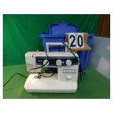 Brother XL 5340 Sewing Machine Works & Blue Tote