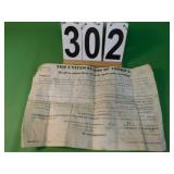 Old Land Grant Given Out By President Van Buren