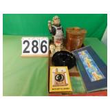 Wooden Ice Bucket- Ashtray - Bar Bell -