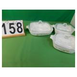 Set Of Corning Ware Casserole Dishes