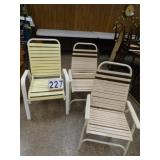 3 Patio Chairs