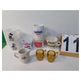 Flat of Coffee Mugs W/ Mickey Mouse ~ Donald Duck