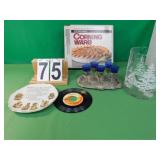 Corning Ware Dish - Brandy Cups - Candle -