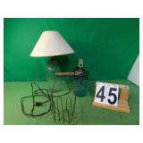 2 Lamps Blue Ball / Clear Presto Lamps