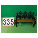 Mini Park Bench Plastic 8.5" T X 12" L