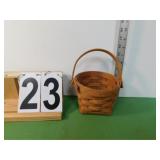 1991 Longaberger Basket 5 1/2 X 5 1/2