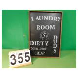 Laundry Sign 20" X 14"