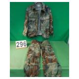 Military Cammo Shirt And Pants Size 31R - 15-31