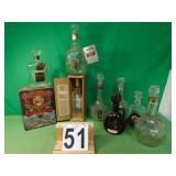 Tote of Jack Daniels Decanters (Includes tote)