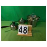 Flat of Pans W/ Vegetable Steamer