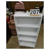 White 4  Shelf book Case 49.5" T X 42" L C 8.25" D