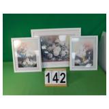 Floral Picture 16" X 20 -2 Pictures 11" X 14"