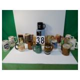 Box of Misc. State Mugs