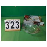 Glass Basket W/ Handles