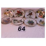 8 Collectable Bird Plates