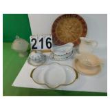 Fire King Gold Rimmed Dish ~ 2 Gravy Bowls