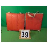 2 Boat Cushions Type 4 15" X 15" X 2 1981