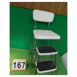 Vintage Step Stool White