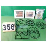 Wrought Iron Trivets - 3 Pictures