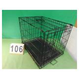 Dog Kennel With Tray  19" T X 24" L X 17" W