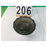 Vintage Fenton Carnival Glass Orange Tree Ruffled