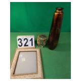 Vase 17" - Vintaage Tin - Picture Frame -