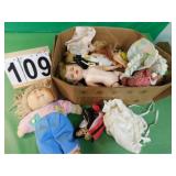 Box Of Assorted Dolls Includes Cabbage Patch