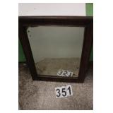 Vintage Mirror 31.5 X 25 (Loose Backside Panel)