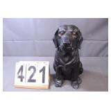 Black Dog Statue 13.5' T
